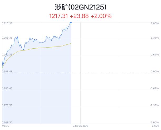 涉矿概念盘中拉升，大中矿业涨3.97%