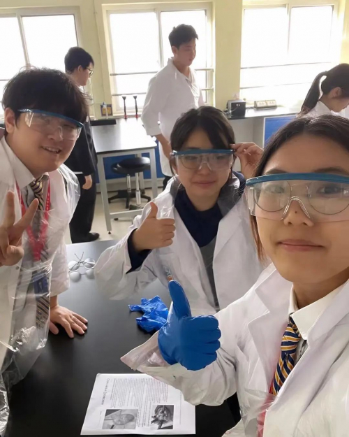 Evan在生物课上解剖一头牛的心脏