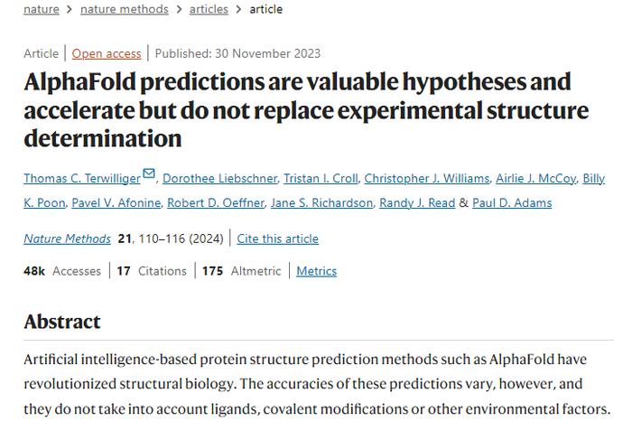 准确率比现有方法高50%！谷歌DeepMind全新深度学习模型AlphaFold 3重磅论文登上《自然》