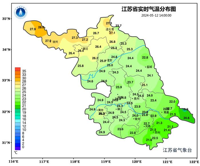 明天全省天气晴好！最高气温32℃左右！