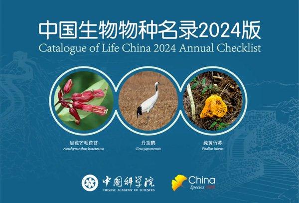 中国科学院将发布《中国生物物种名录2024版》