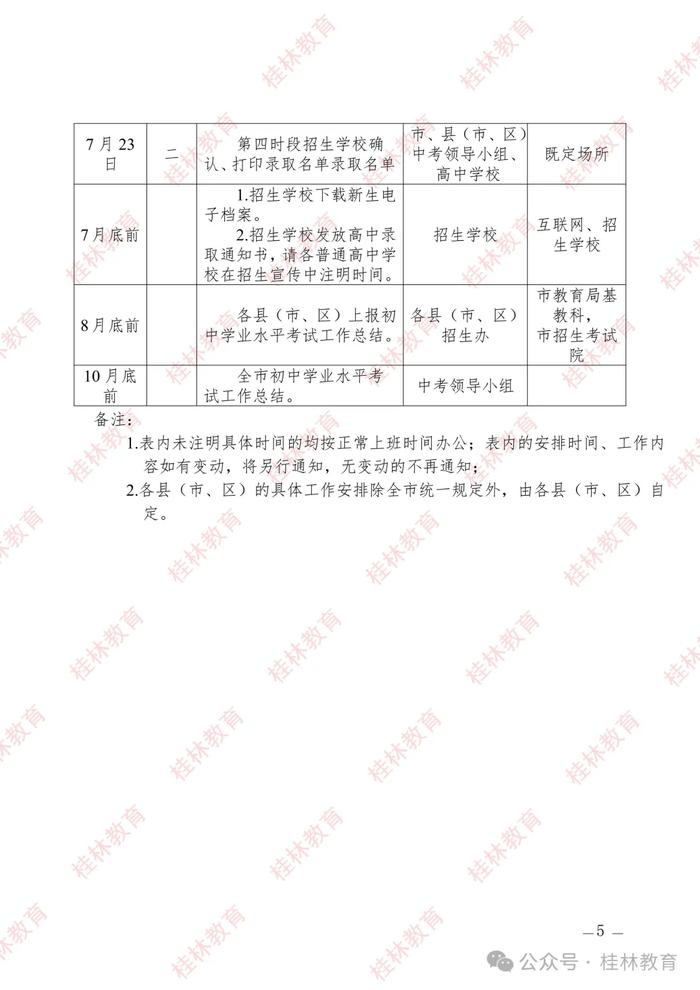 桂林市2024年中考方案发布