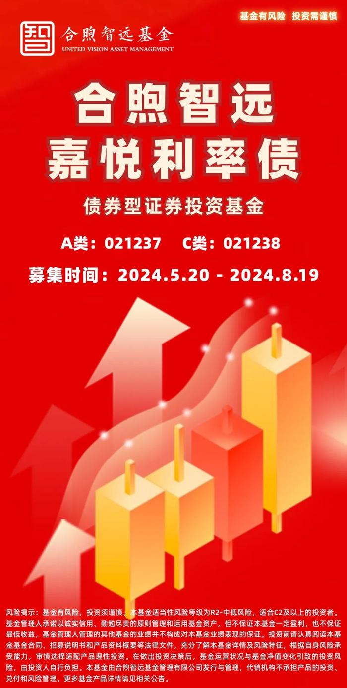 合煦智远嘉悦利率债债券型证券投资基金，2024年5月20日起公开发售！