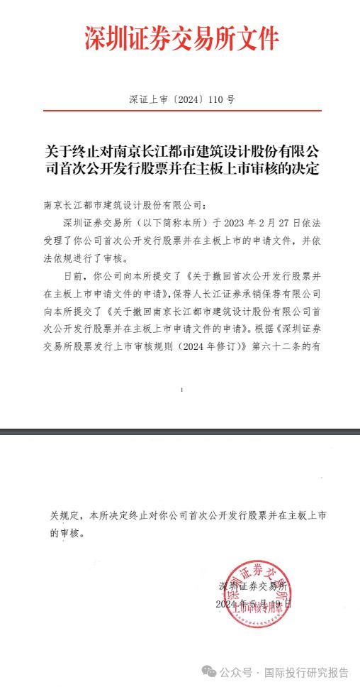 长江都市终止IPO：毕竟建筑设计长江东流去 ！196个股东9位董事及高管年薪超百万