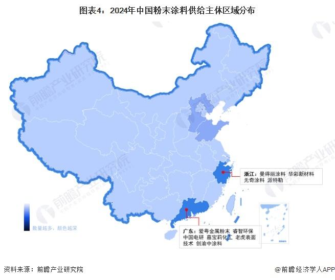 【干货】2024年粉末涂料行业产业链全景梳理及区域热力地图