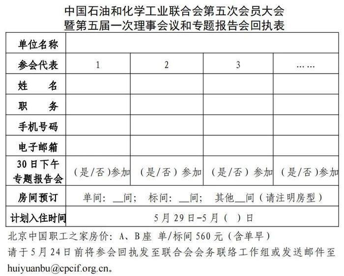 致全体会员单位：关于召开中国石油和化学工业联合会第五次会员大会暨第五届一次理事会议和专题报告会的通知