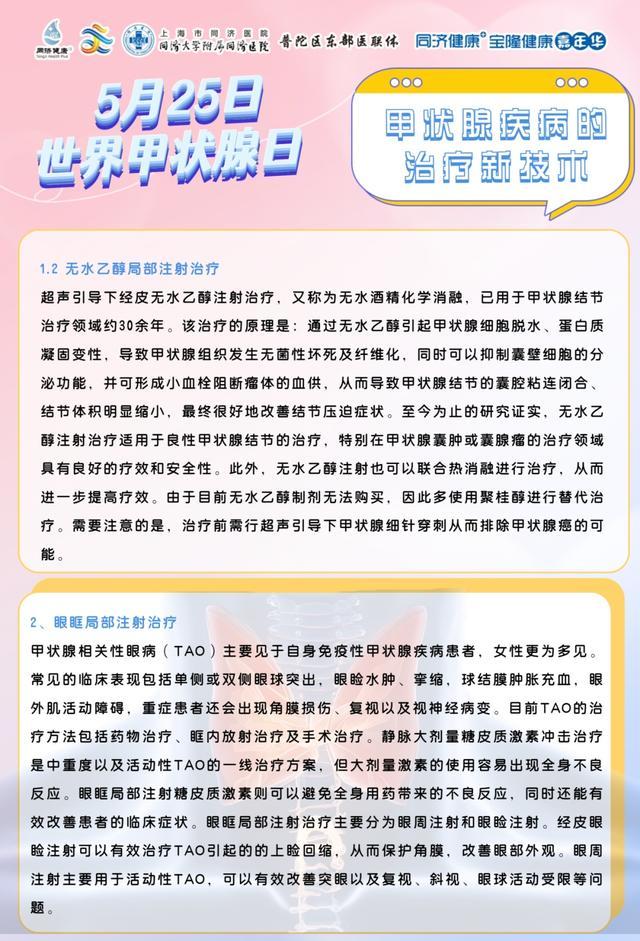 2024年5月25日“世界甲状腺日”同济大学附属同济医院线上科普活动&同同科普