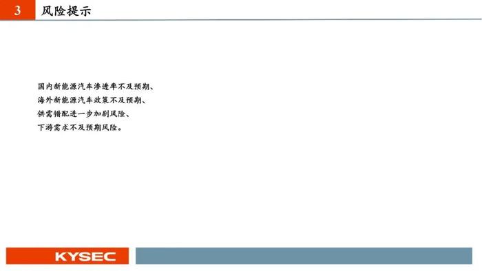 开源证券2024年中期投资策略丨新能源汽车：业绩整体承压，底部区间明确