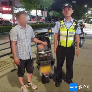 被查司机。海南交警供图