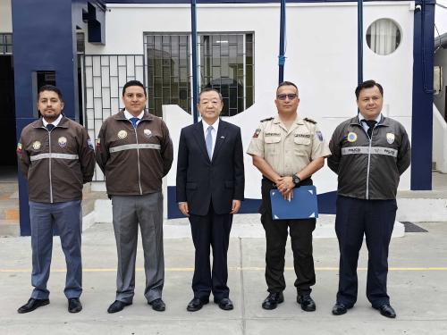 驻瓜亚基尔总领事高振廷会见厄瓜多尔国家警察圣埃莱纳省分区司令鲁阿莱斯
