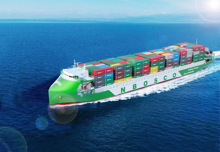 上海船院设计的全球最大纯电动敞口集装箱船设计建造合同正式签约