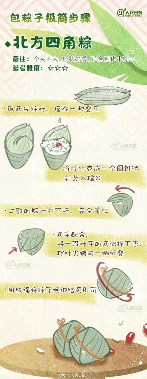 新手包粽子的简易方法，一起来看→