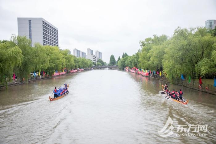 各民族师生同舟共济、奋勇争先 2024年市教卫“家在上海”龙舟友谊赛在沪举行