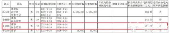 宇通客车副总王文韬40岁很年轻 去年薪酬391.78万是董事长汤玉祥两倍多