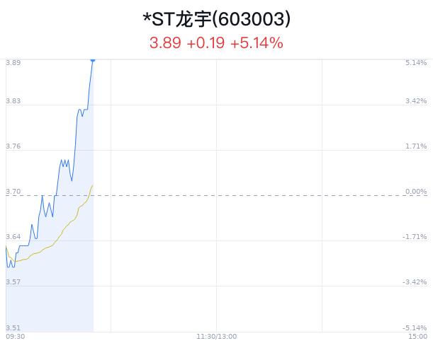 *ST龙宇触及涨停 近半年1家券商买入