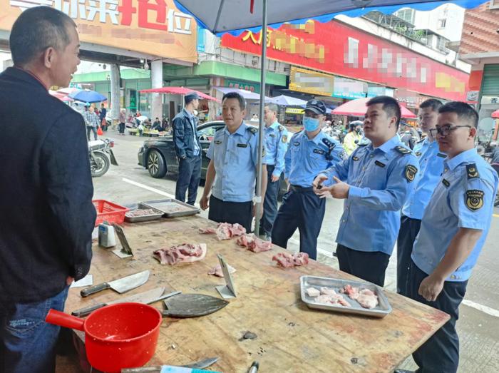 江西省寻乌县多部门联合开展专项检查确保肉类市场安全