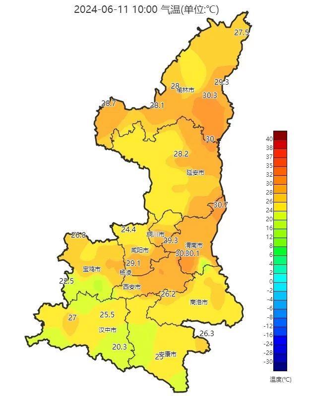 西安发布高温黄色预警！气温直冲40℃ 陕西何时降雨？