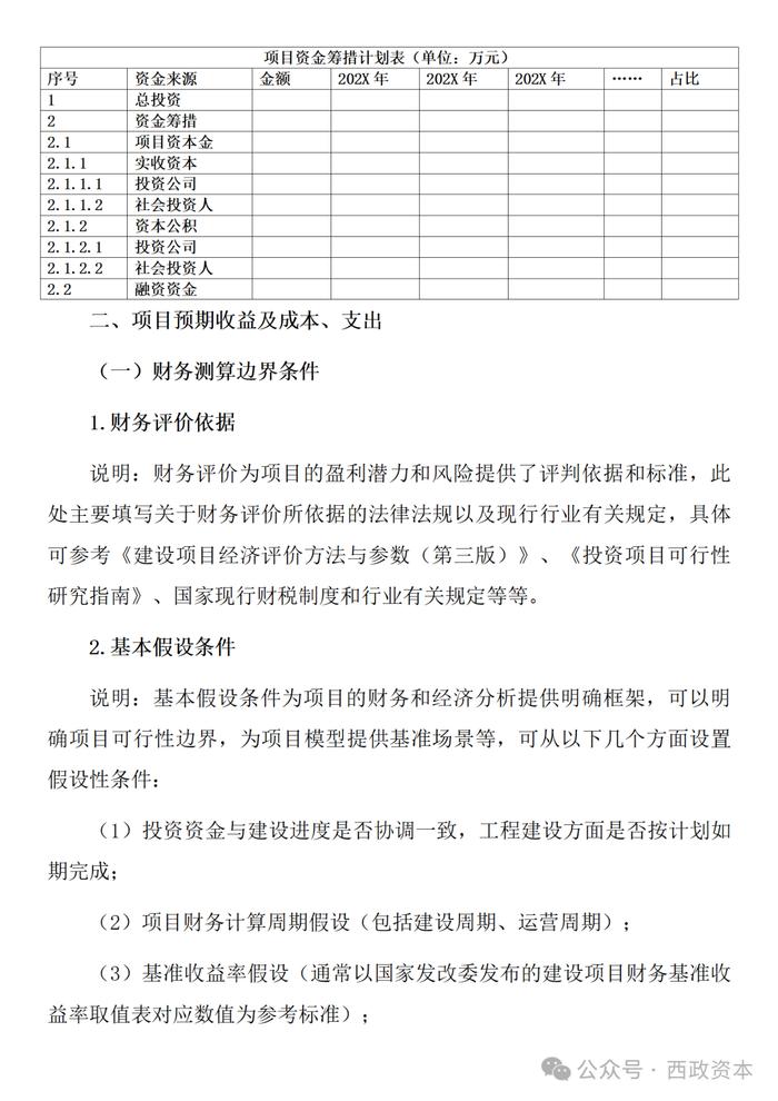 【技术交流】投资测算与资金自平衡方案的编制与模版示例（适用于城市更新、城中村改造、片区开发、特许经营、EOD等项目）