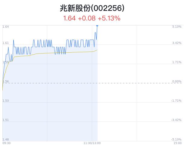 兆新股份上涨5.13% 北向资金减持