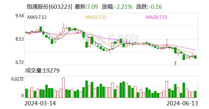 恒通股份：6月13日召开董事会会议