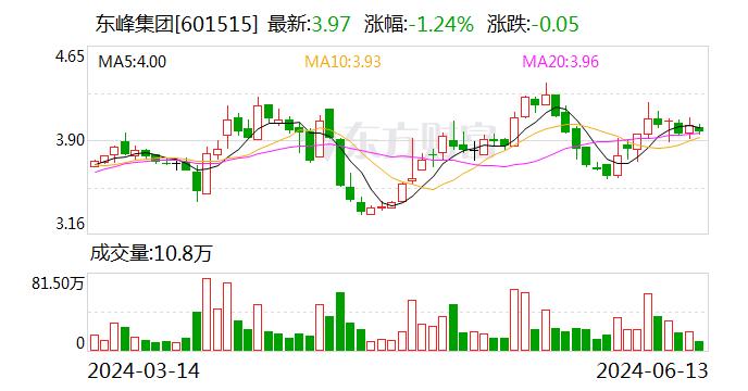 东峰集团：股东东捷控股计划减持公司股份不超过约5529万股