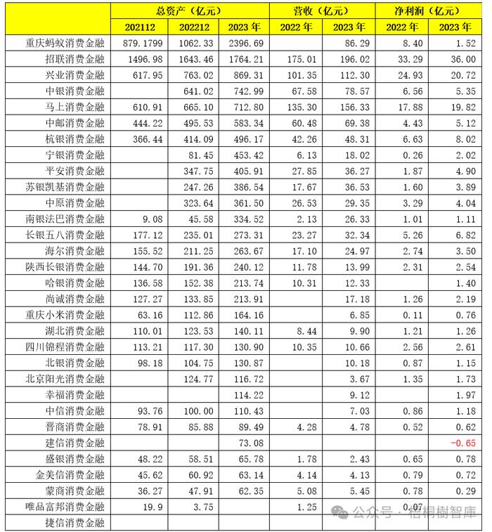 [2024版] 全部31家消费金融公司手册