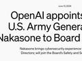 OpenAI董事会再添新人！美国前国安局局长重磅加入
