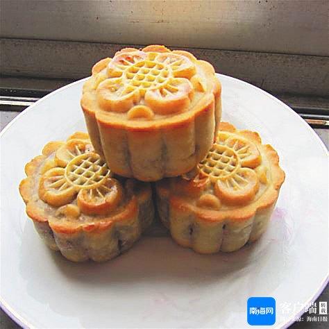 豆沙月饼。资料图
