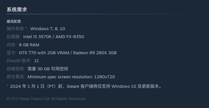 《地狱之刃》Steam 平台史低促销：降价 90%，仅售 8.8 元