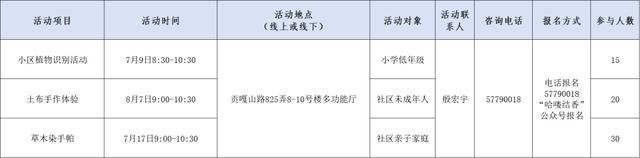 超丰富！佘山镇暑期课程与活动已上线，快来看看