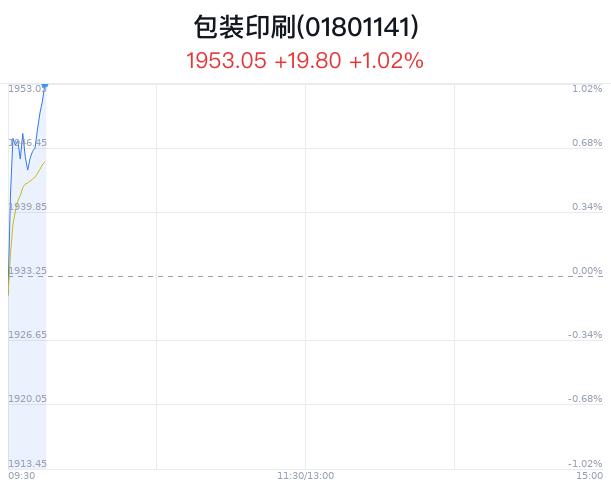 包装印刷行业盘中拉升，金富科技涨停