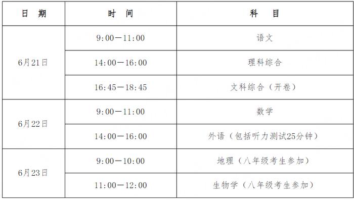 最新！河北发布2024年中考考前提示