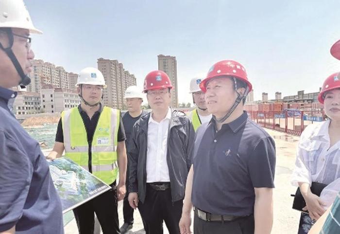 邯郸市第二医院领导实地调研迁建项目建设情况
