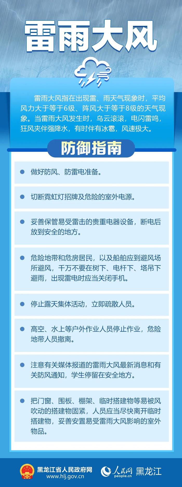 黑龙江省发布强对流天气预报、暴雨红色预警