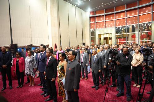 驻特立尼达和多巴哥大使方遒出席庆祝中特建交50周年招待会