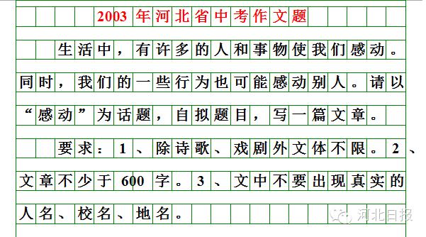 河北2024中考作文题来了！你会怎么写？