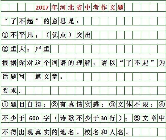 河北2024中考作文题来了！你会怎么写？