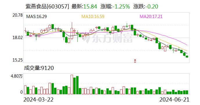 紫燕食品：股东合计拟减持不超过0.6%公司股份