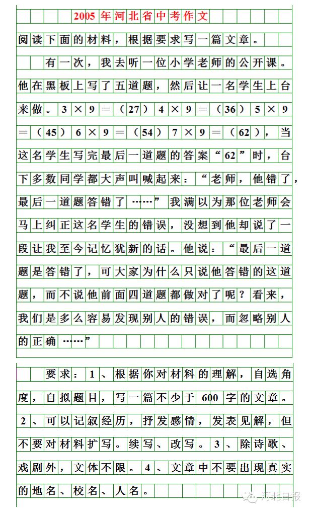 河北2024中考作文题来了！你会怎么写？