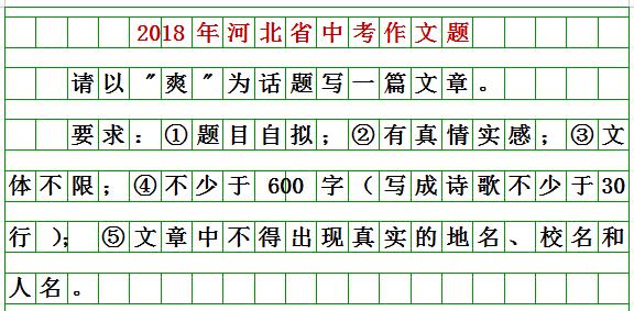 河北2024中考作文题来了！你会怎么写？