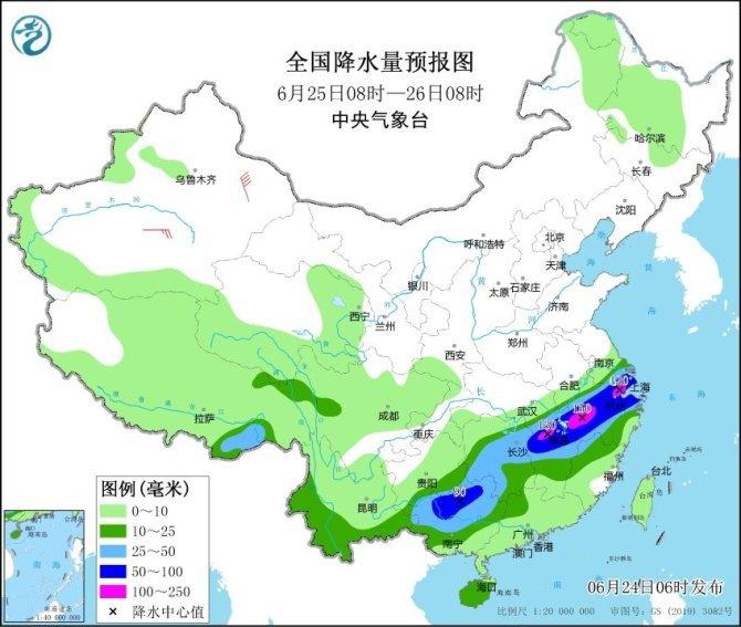 中央气象台：湖南湖北江西安徽浙江等地有持续性暴雨，谨防暴雨次生灾害