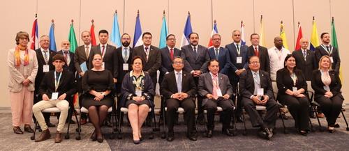 驻洪都拉斯大使于波出席拉美和加勒比国家共同体第六届能源部长会议