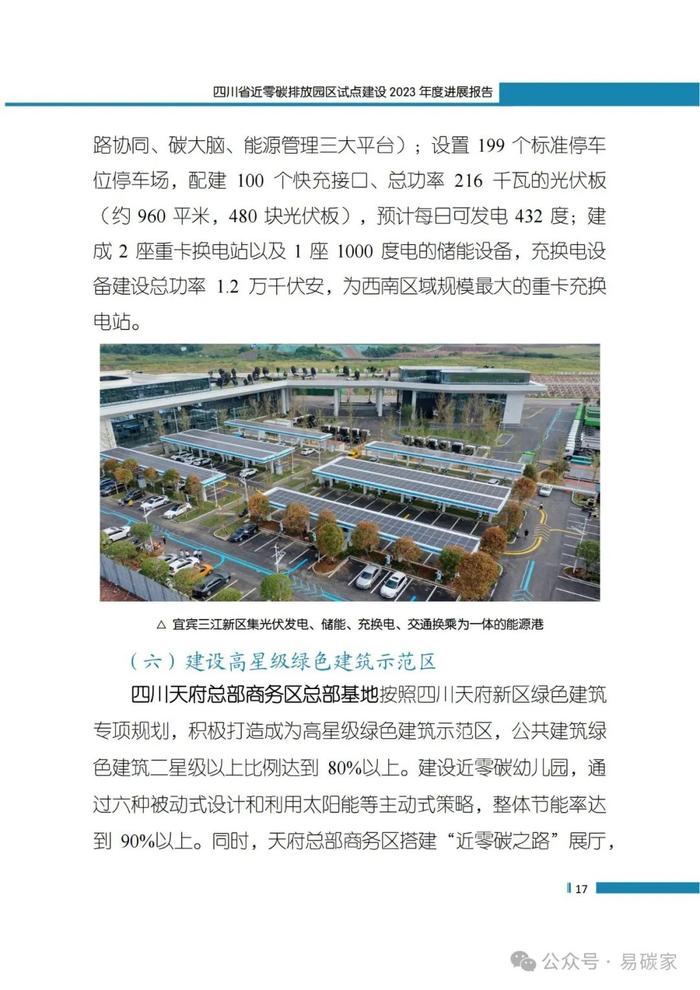 《四川省近零碳排放园区试点建设2023年度进展报告》正式发布