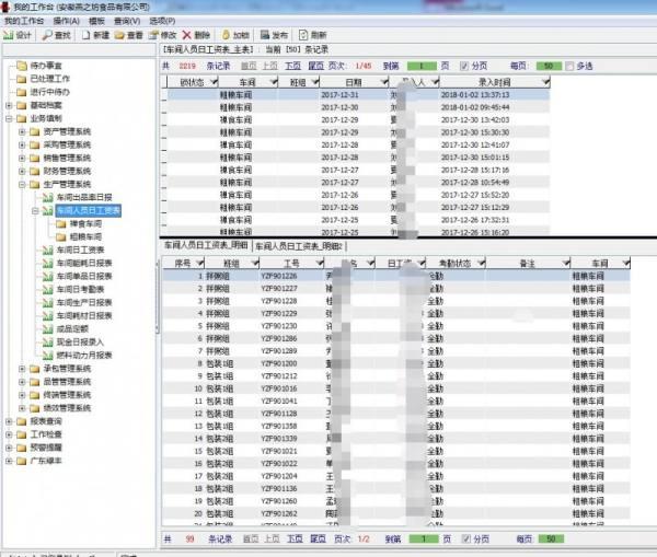 勤哲Excel服务器自动生成食品数字化企业管理系统