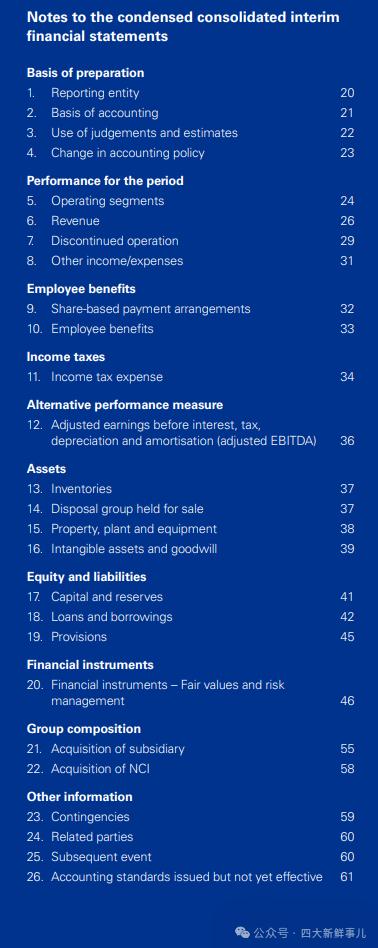 普华永道、毕马威、安永发布IFRS 2024年中期财务报表示例！