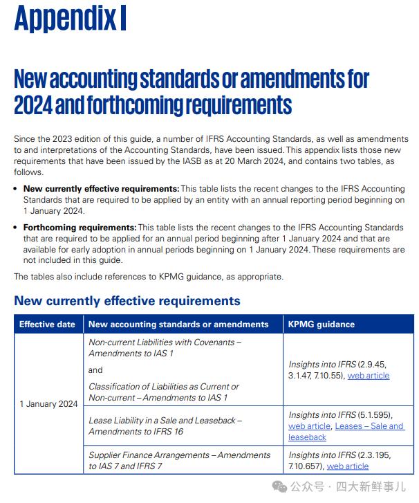 普华永道、毕马威、安永发布IFRS 2024年中期财务报表示例！