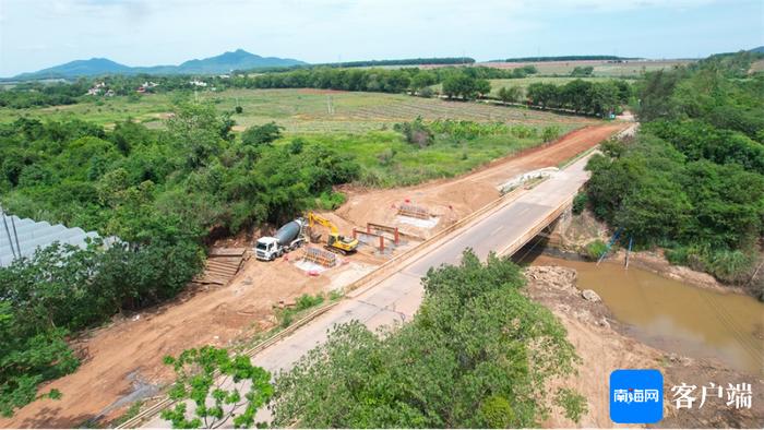 昌江十月田镇才地桥改建工程预计今年11月底交付使用