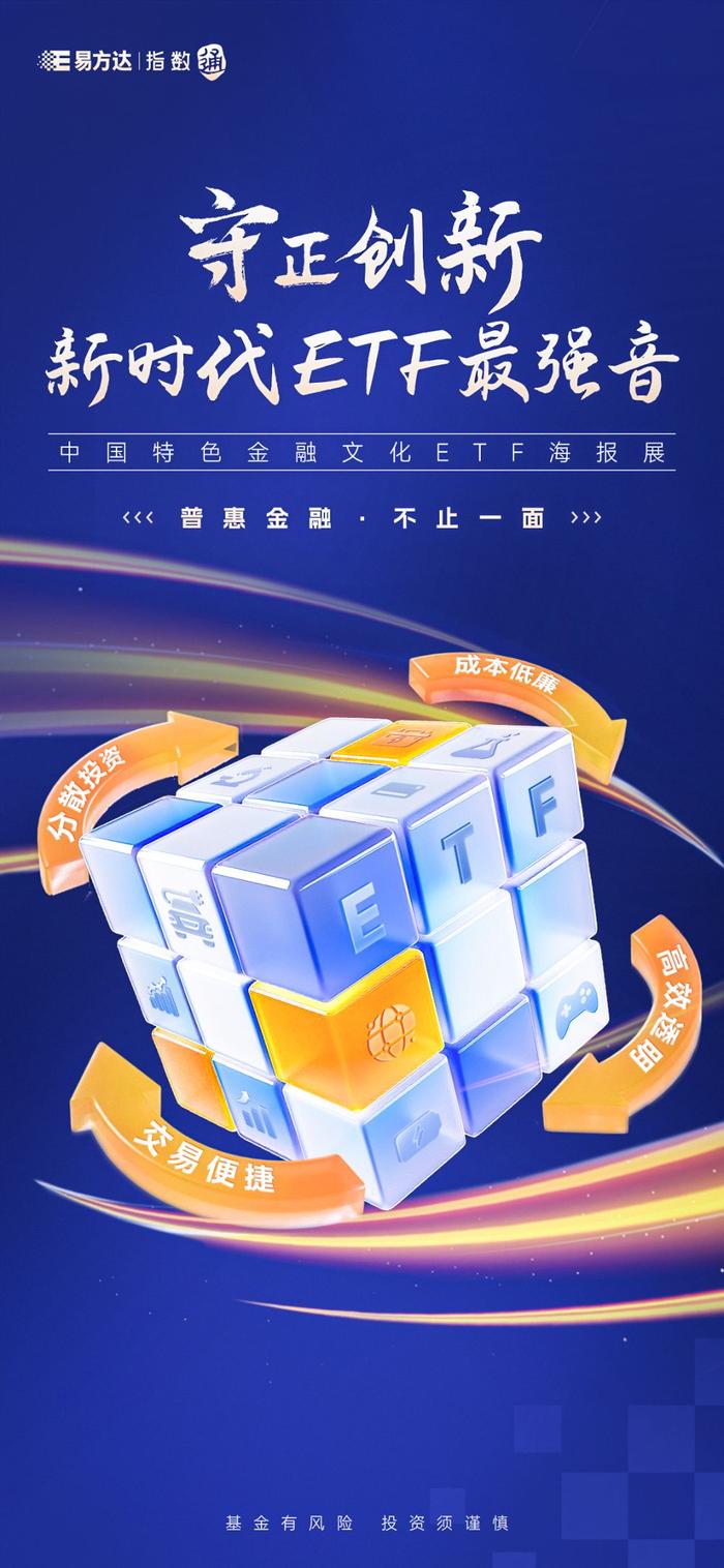 深交所“守正创新，新时代ETF最强音”中国特色金融文化ETF海报展——易方达基金作品