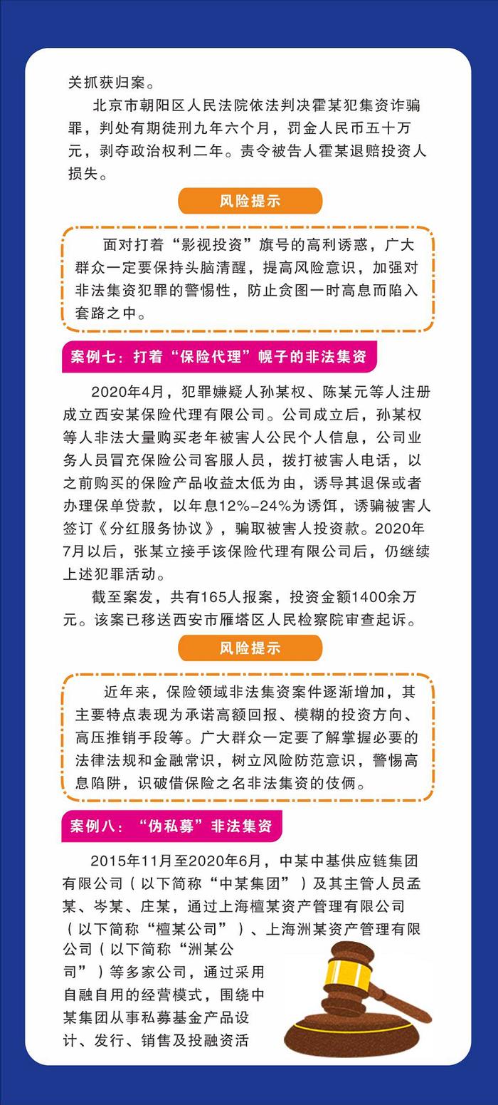 防非宣传月丨非法集资典型案例