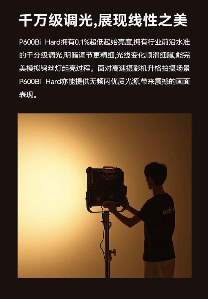 神牛推出 P600Bi Hard LED 摄影补光灯：650W 功率，售 5930 元